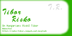 tibor risko business card